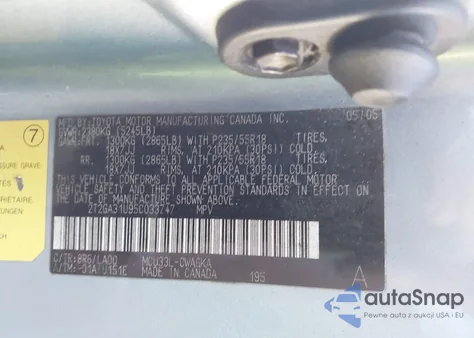 2005 Lexus Rx 330 from USA, damaged, VIN 2T2GA31U95C033747